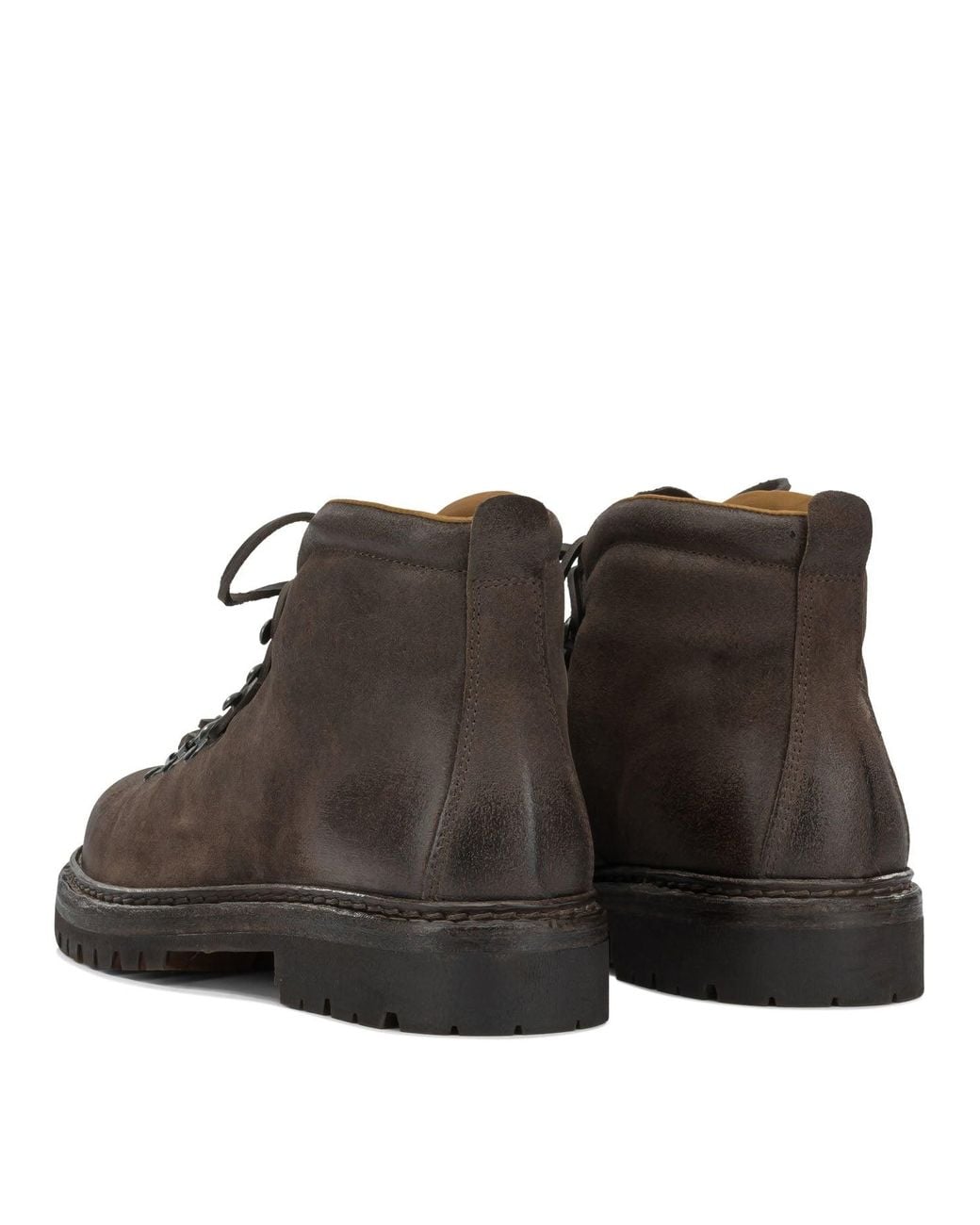 Officine Creative Brown Artik Flexi 002 Lace-Up Ankle Boots for men