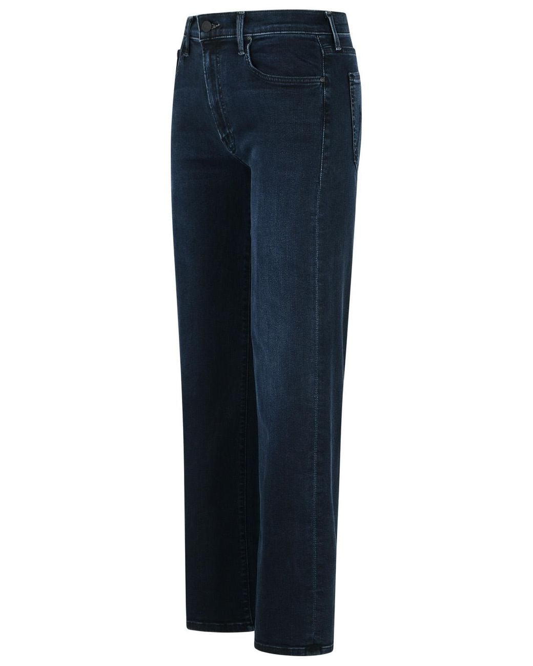 Mother Blue The Rambler Zip Ankle Midnight Jeans