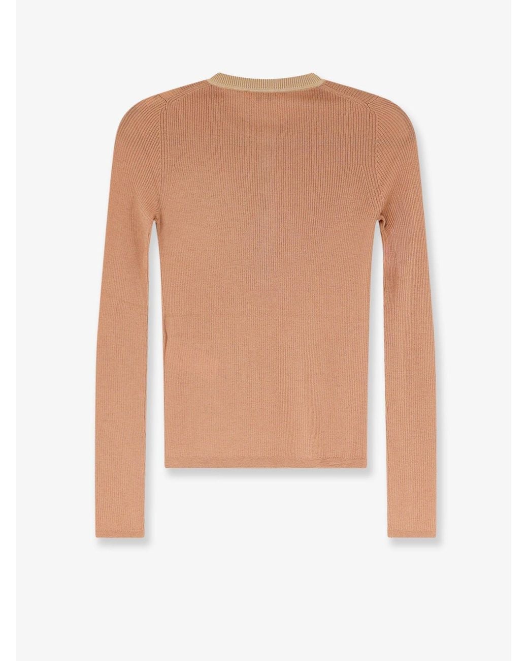 Chloé White Ribbed Wool T-Shirt