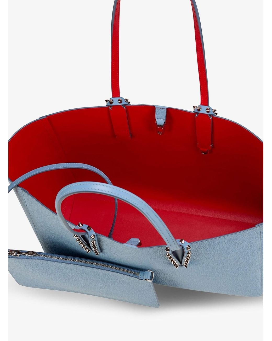 Christian Louboutin Blue Cabata Leather Shoulder Bag