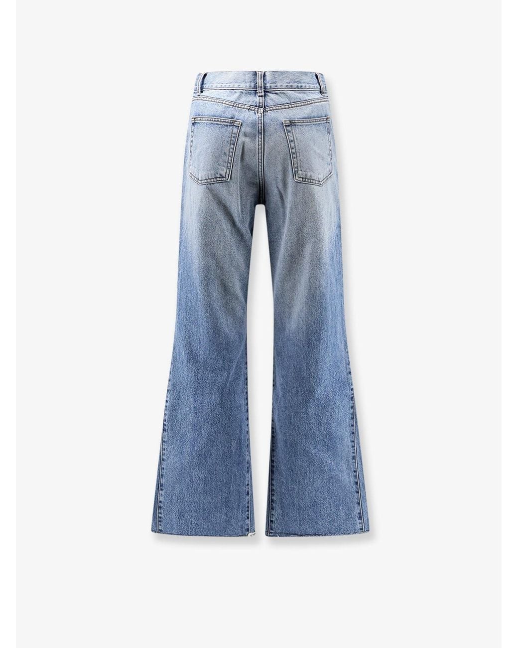 TONYWACK Blue Re-Cut Flared Cotton Jeans for men