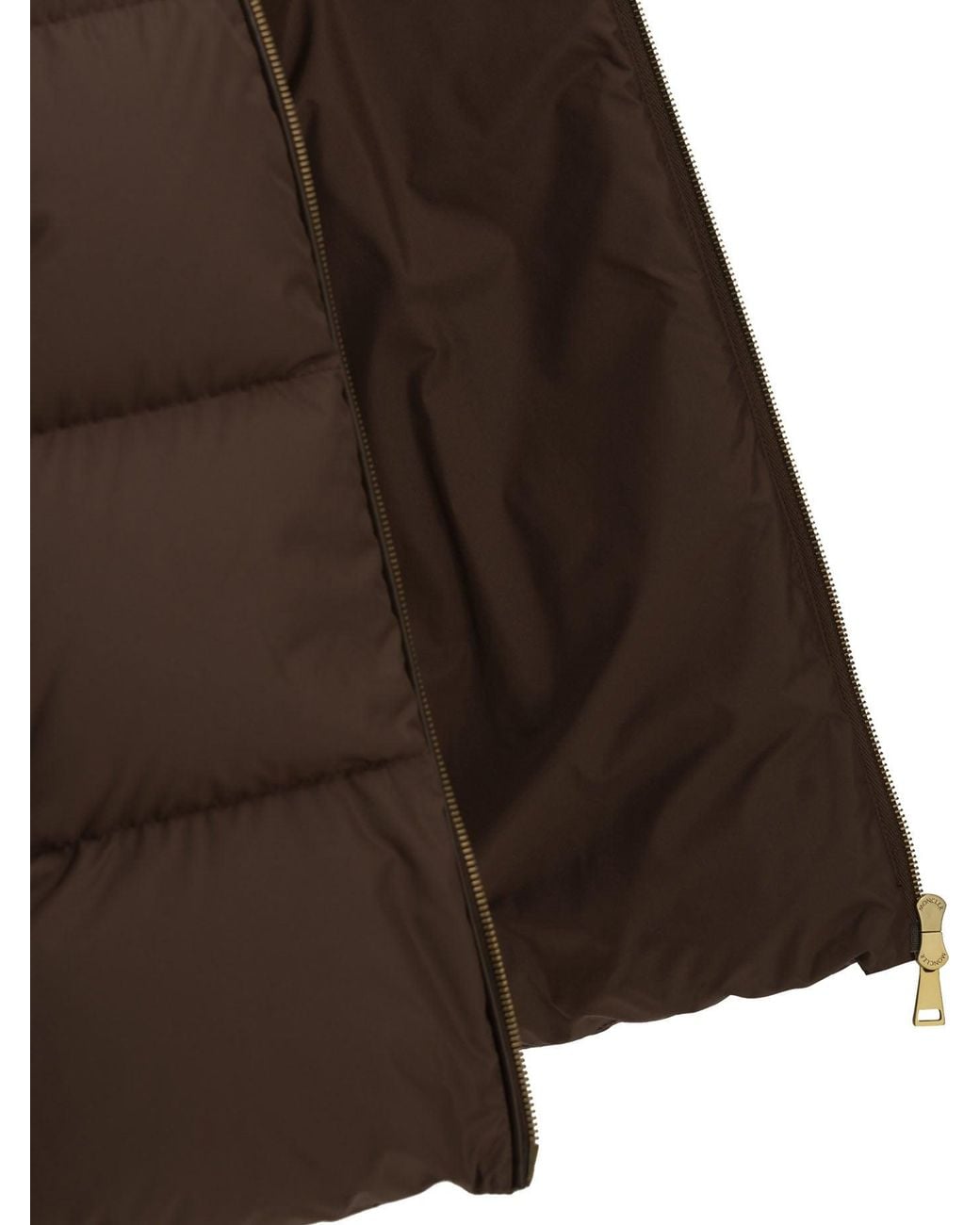 Moncler Brown Vivantesse Short Down Jacket