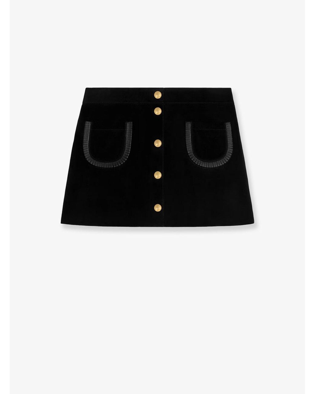 Céline Black Suede Miniskirt
