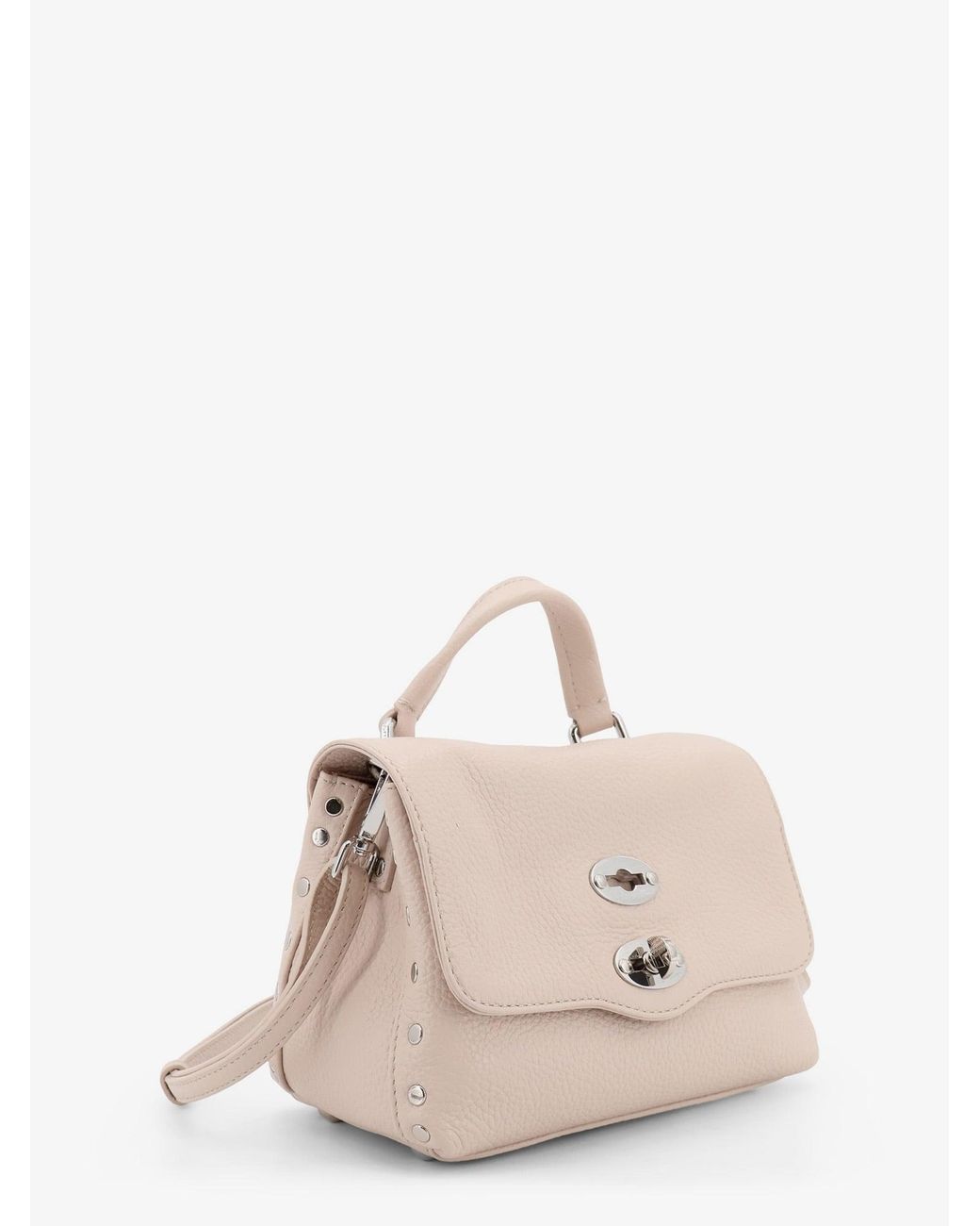 Zanellato Natural Postina Baby Hammered Leather Crossbody Bag