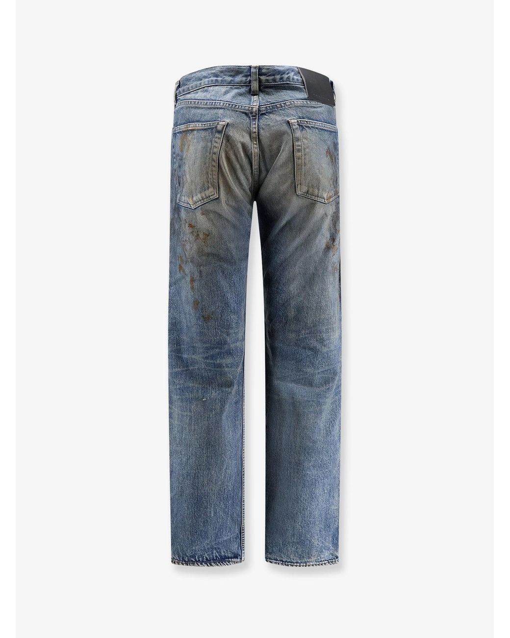 Rick Owens Blue Jeans With Used Effect for men