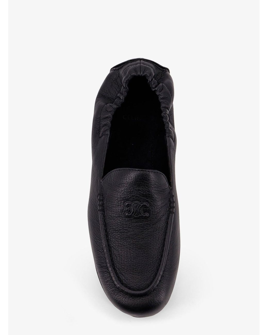Céline White Adam Leather Slip-On Loafers for men