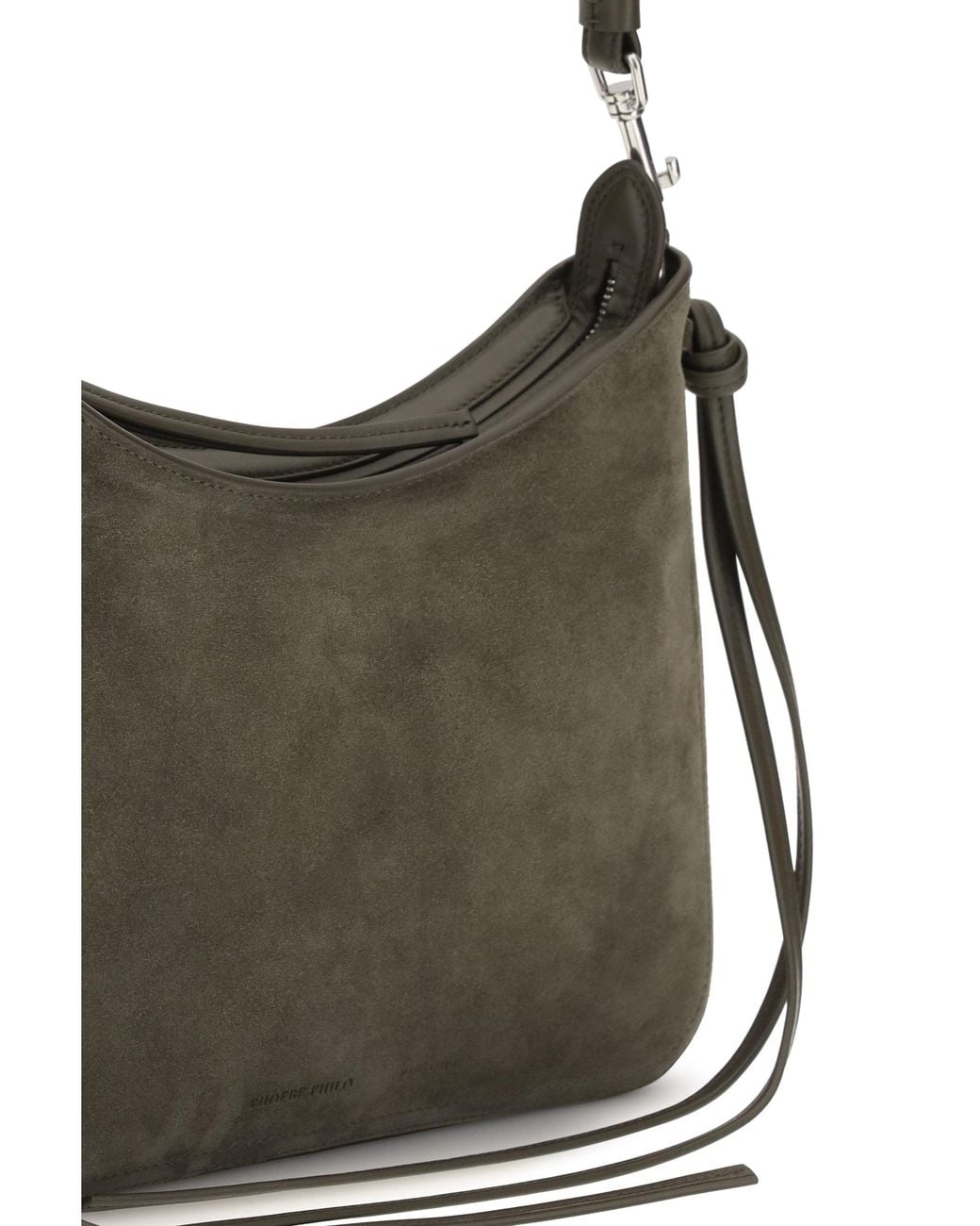 Phoebe Philo Metallic Gig Shoulder Small Sage