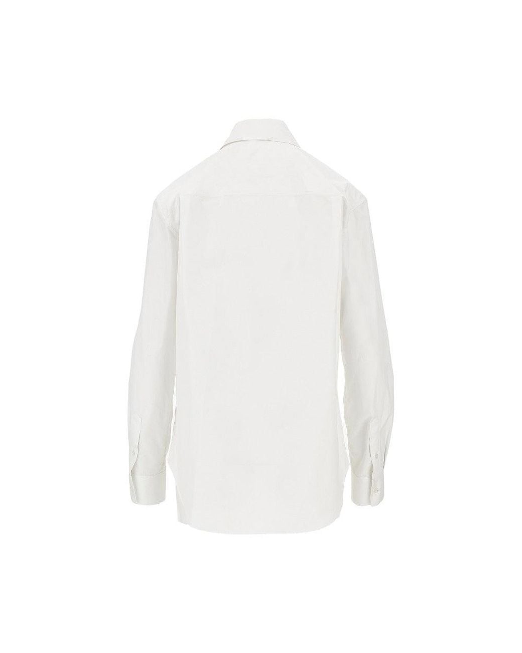 The Row White 'Gavina' Poplin Shirt