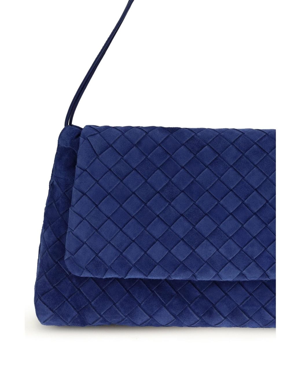 Bottega Veneta Blue Giorno Shoulder Bag