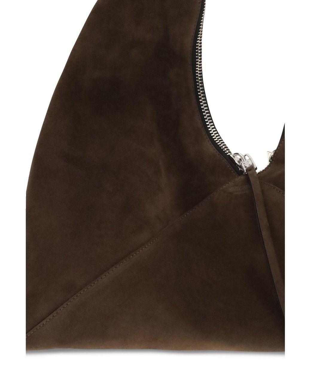 Moschino Brown Suede Hobo Tote Bag