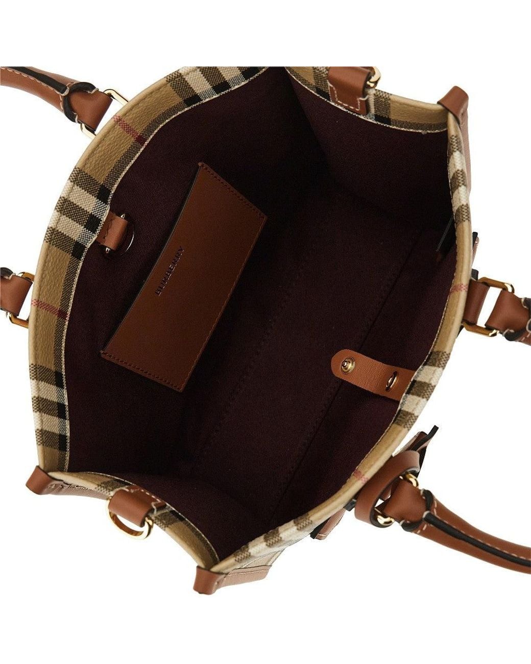 Burberry Brown Mini 'Freya' Tote Bag