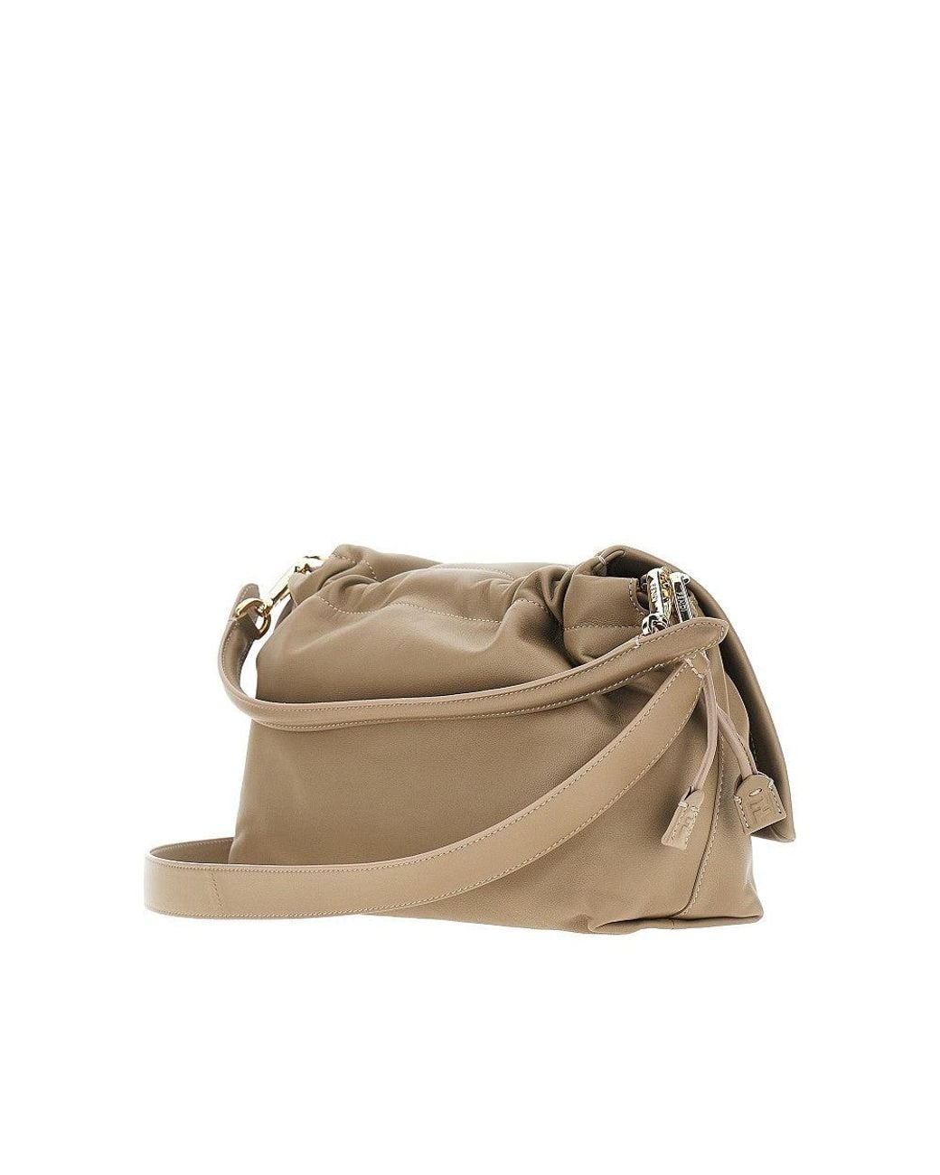 Fendi Brown Large Leather 'Baguette Soft' Bag