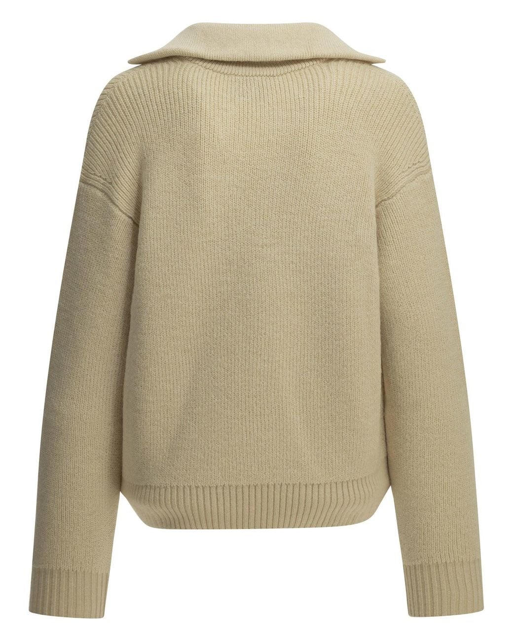 Isabel Marant Natural "Ydalia" Polo Sweater