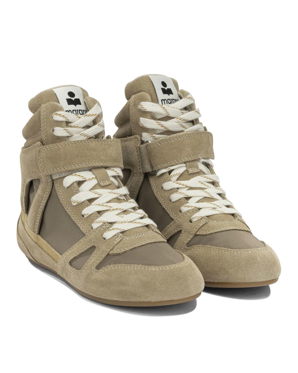 Isabel Marant Natural "Senny High" High Sneakers