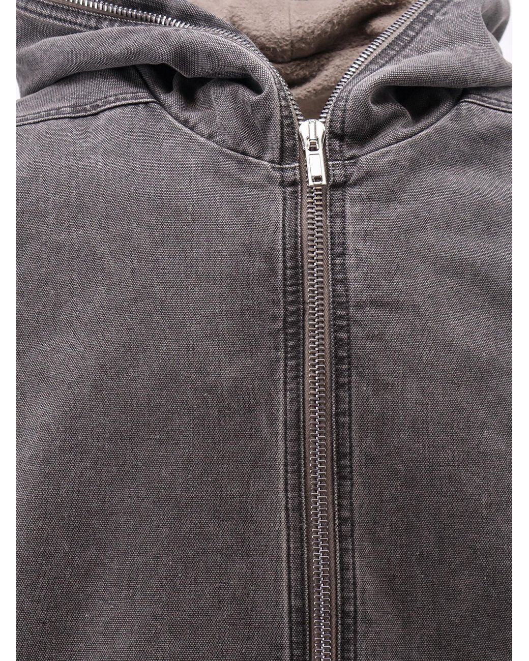Rick Owens Gray Gimp Zipfront Kjt for men
