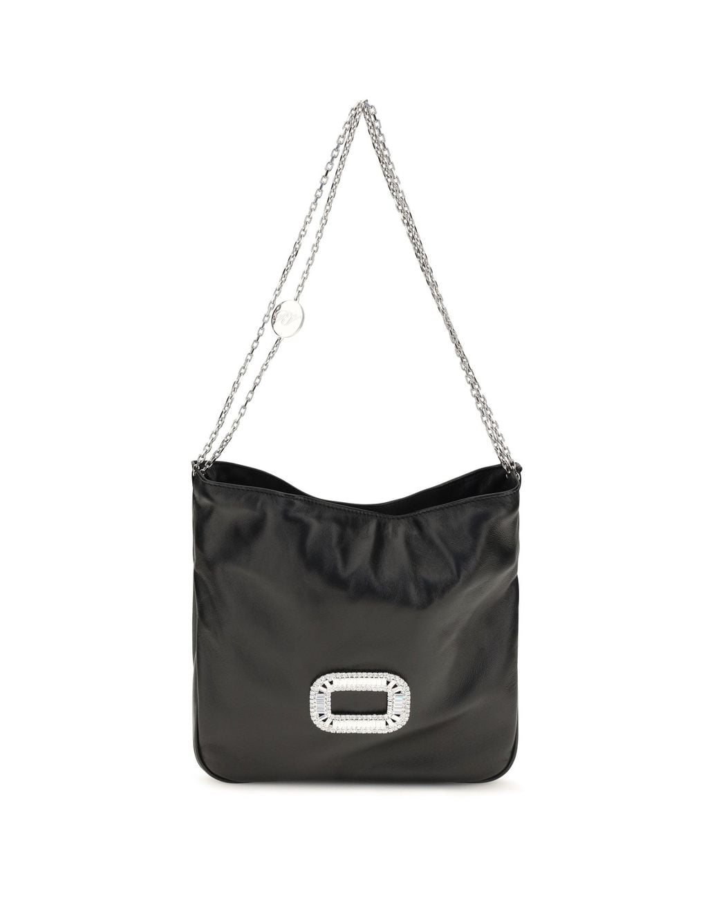 Roger Vivier White Pilgrim Mini Handbag