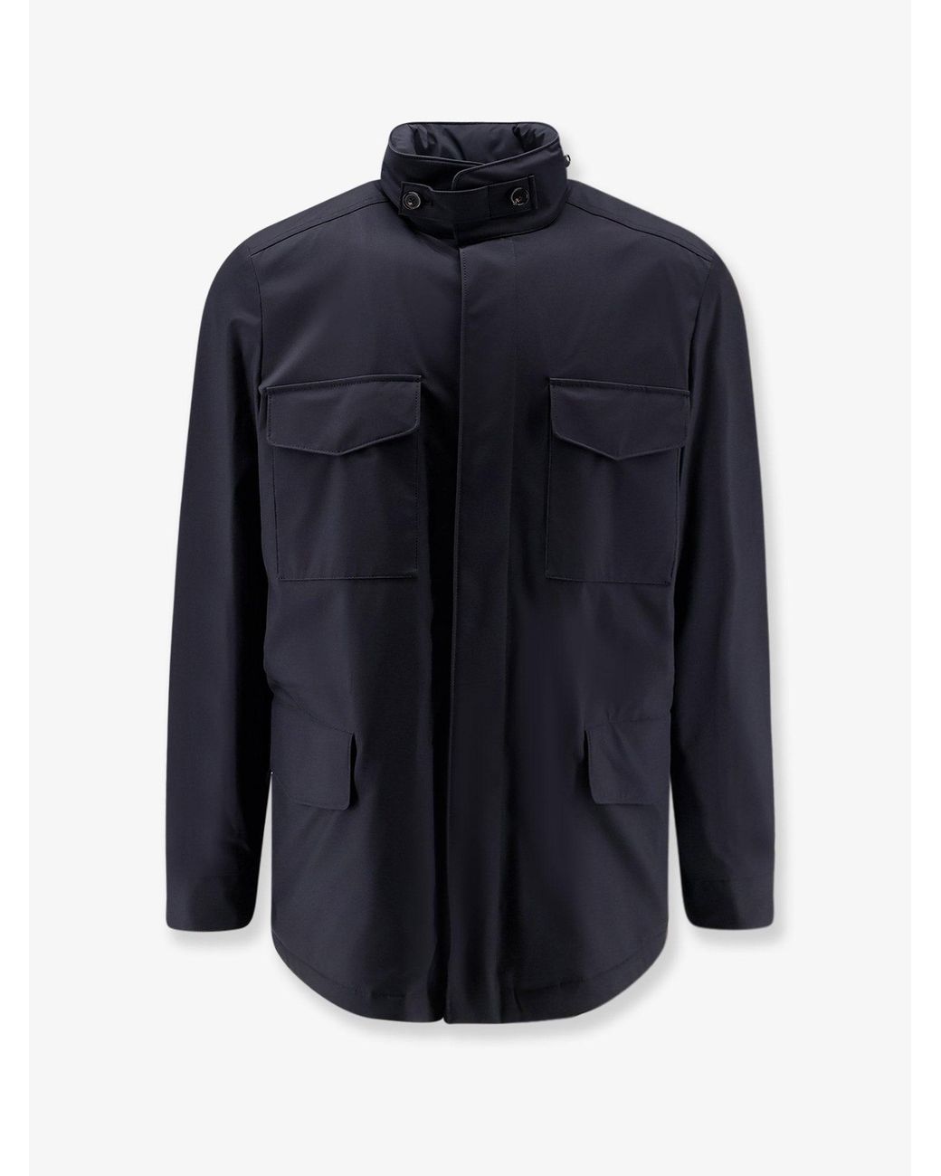 Loro Piana Blue Traveller Windmateâ Storm Systemâ Fabric Jacket for men