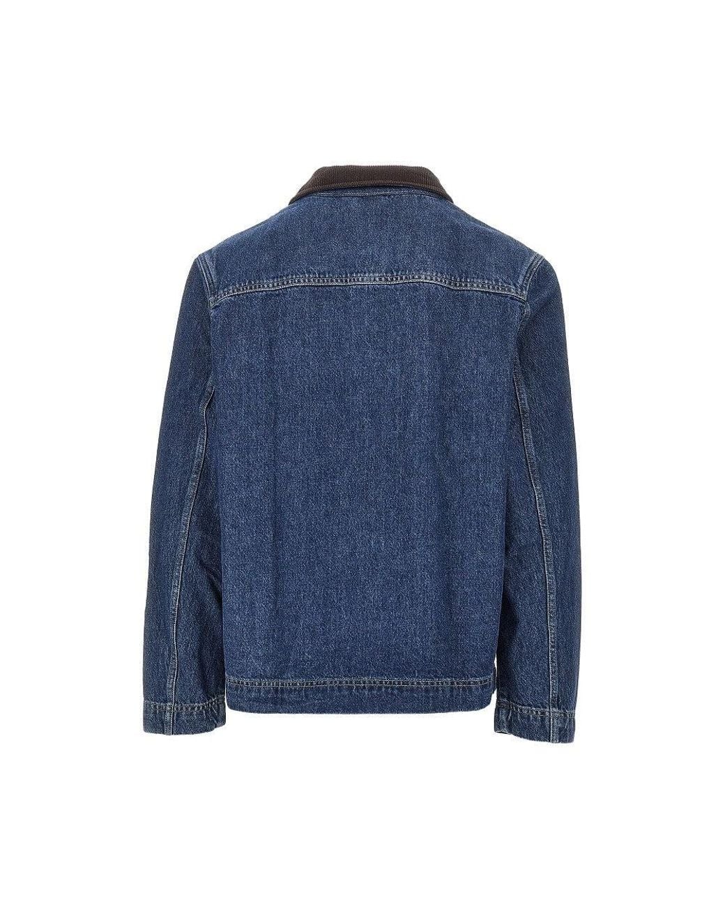 Wax London Blue 'Healey' Denim Jacket for men