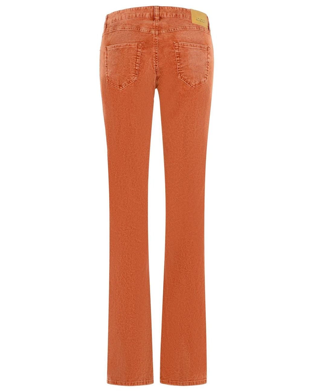 Isabel Marant Orange Rust Cotton Blend Pants