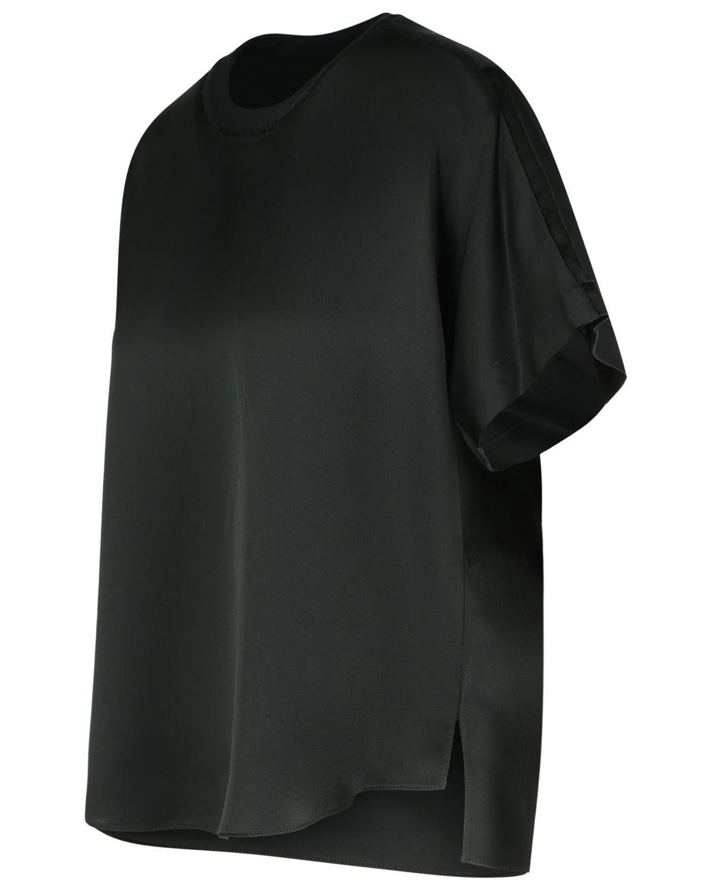 Jonathan Simkhai Black 'Addy' Acetate Blend T-Shirt