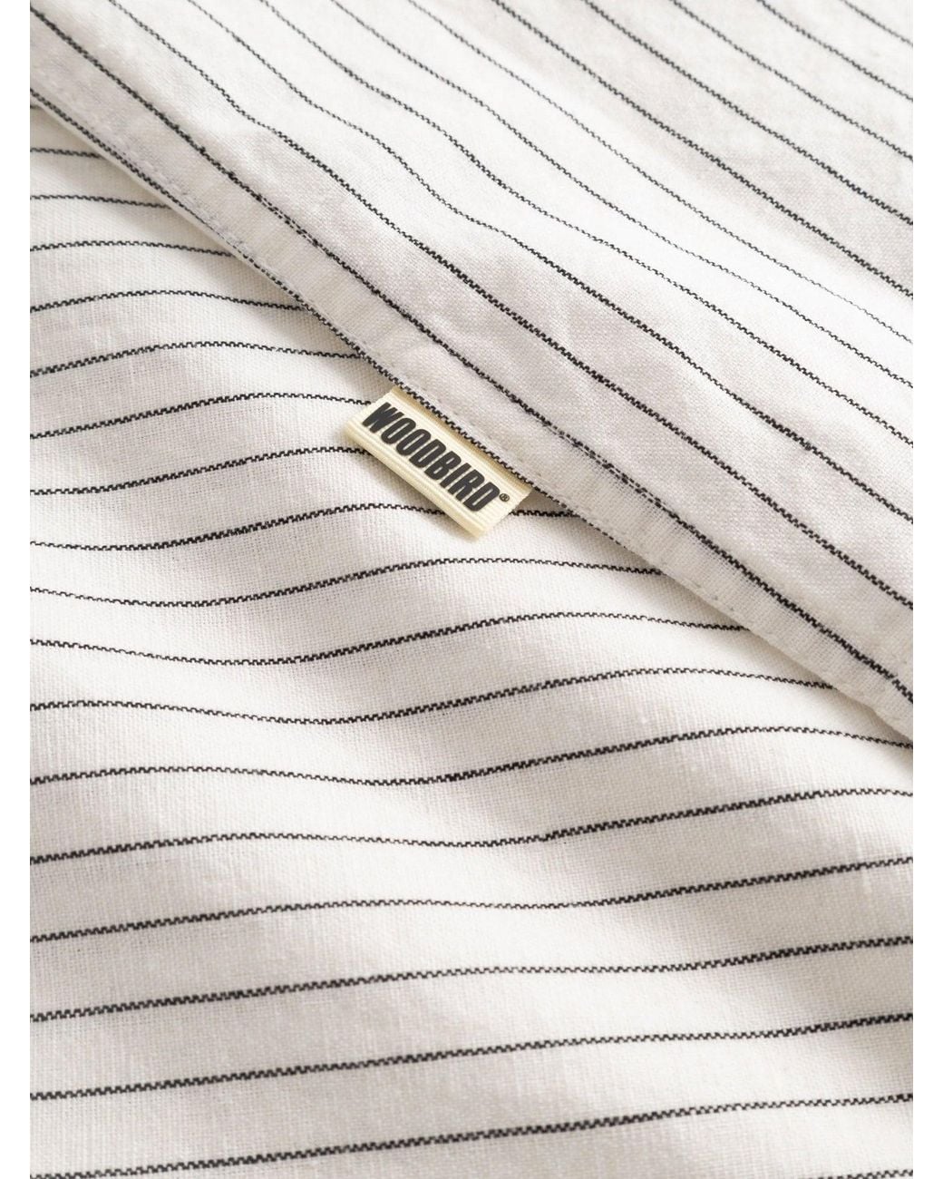 Woodbird White Wbwang Linen And Cotton Blend Shirt for men