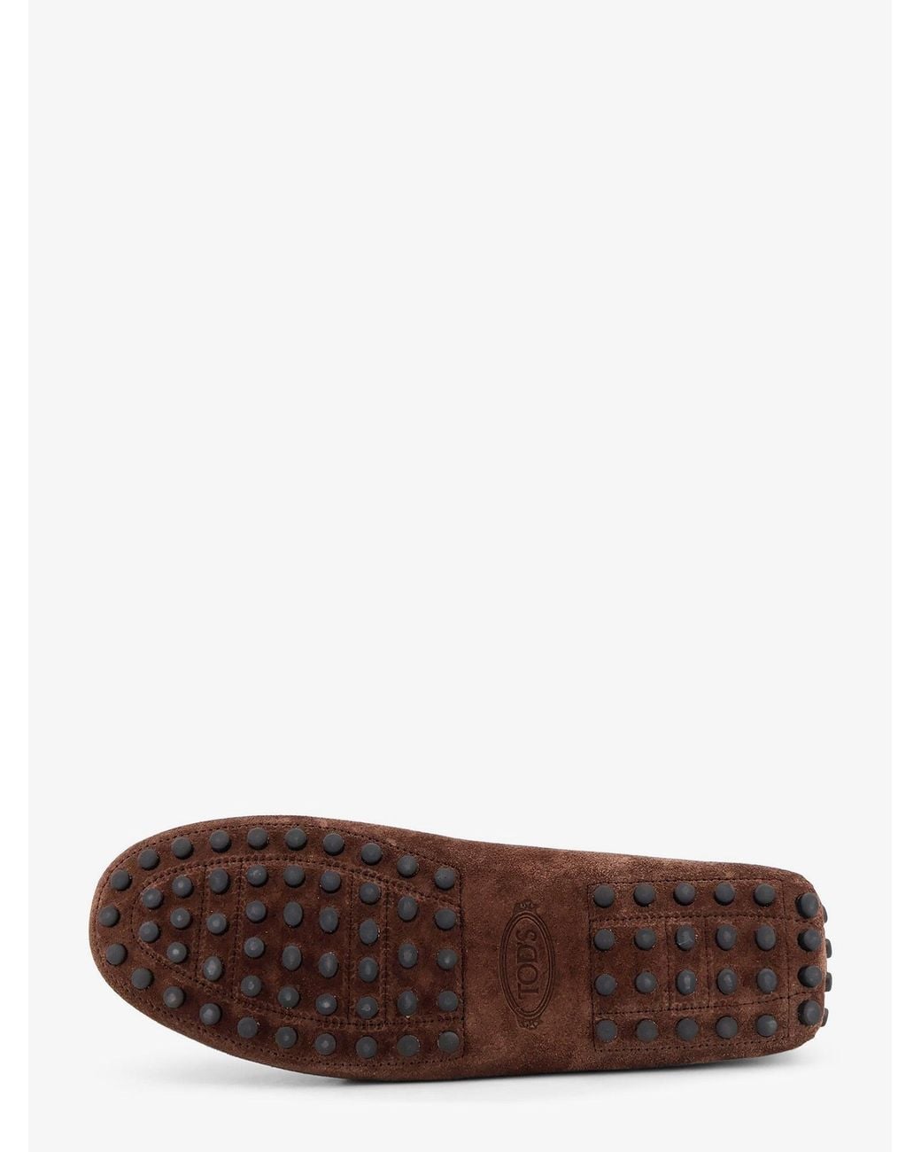 Tod's Brown Suede Loafers With Gommini Detail On The Back for men