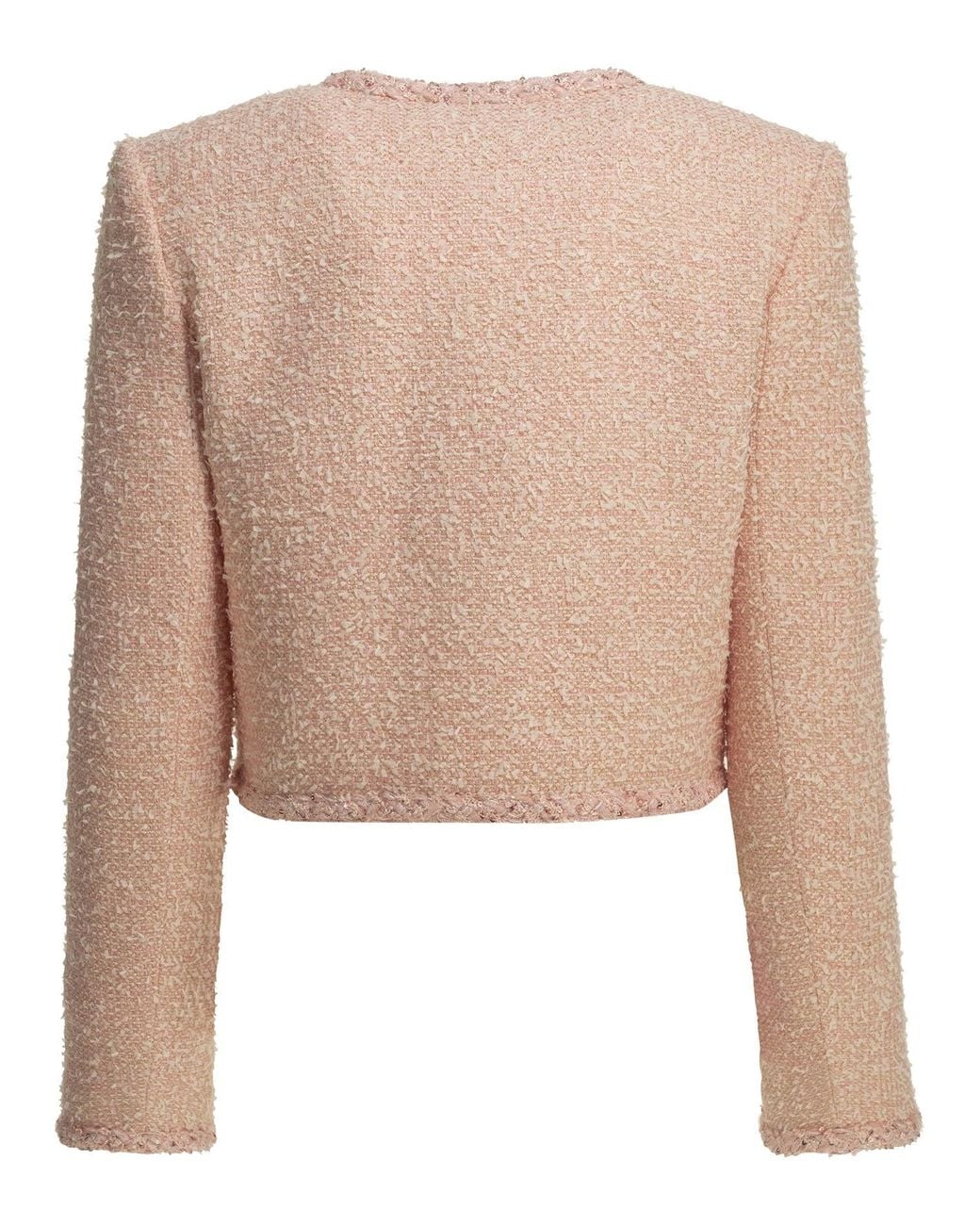 Self-Portrait Natural Bouclé Blazer