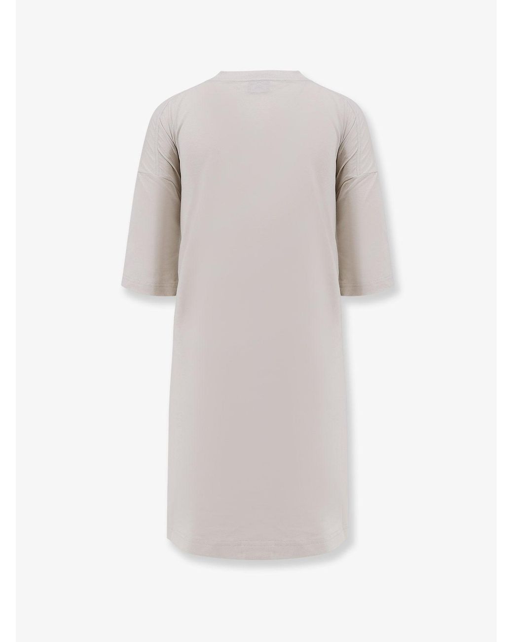 Balenciaga White Cotton Jersey Semi Fitted Short Dress
