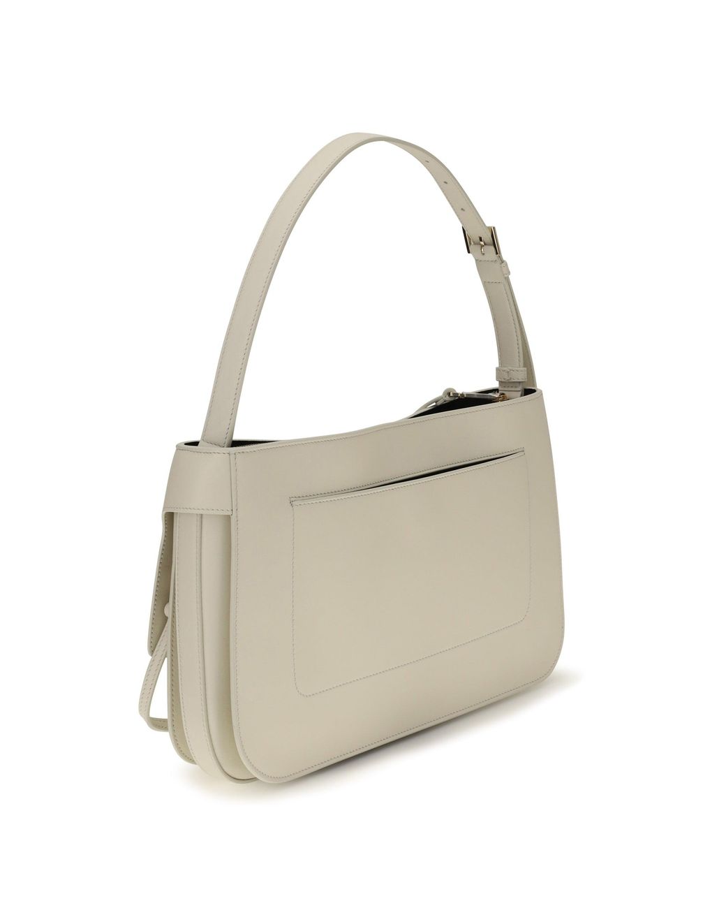 Ferragamo White Cara Small Shoulder Bag Mascarpone