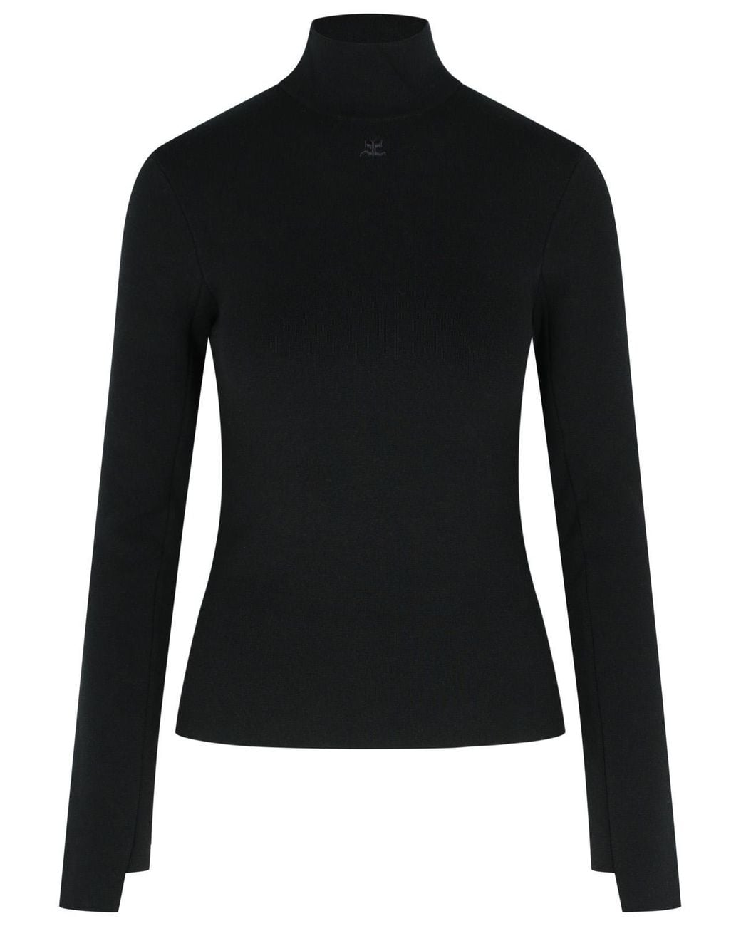 Courreges Black Turtleneck Sweater
