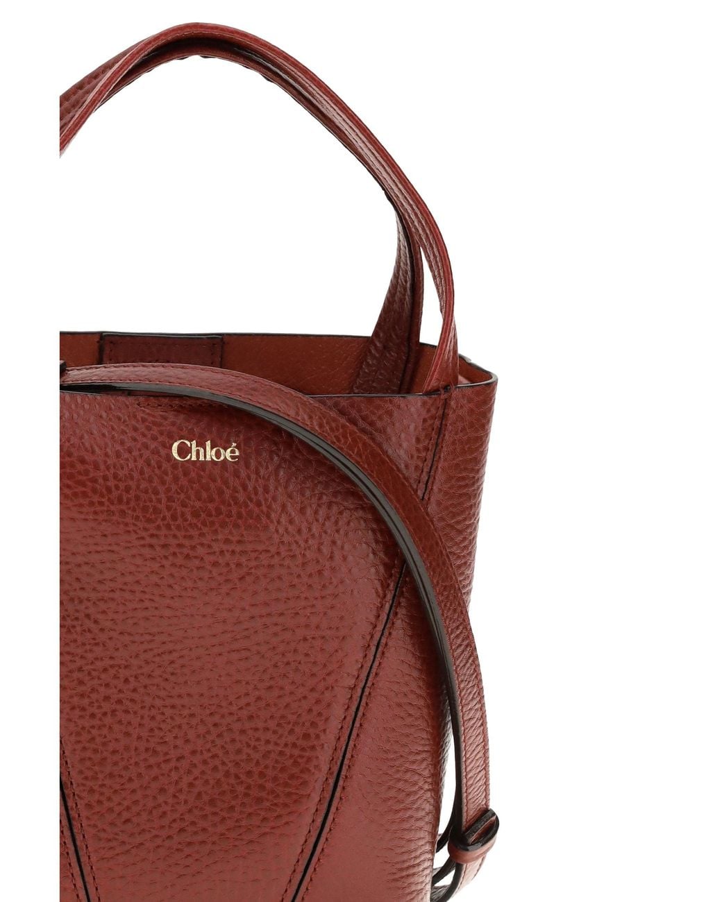 Chloé Red Chloé Spin Shoulder Bag