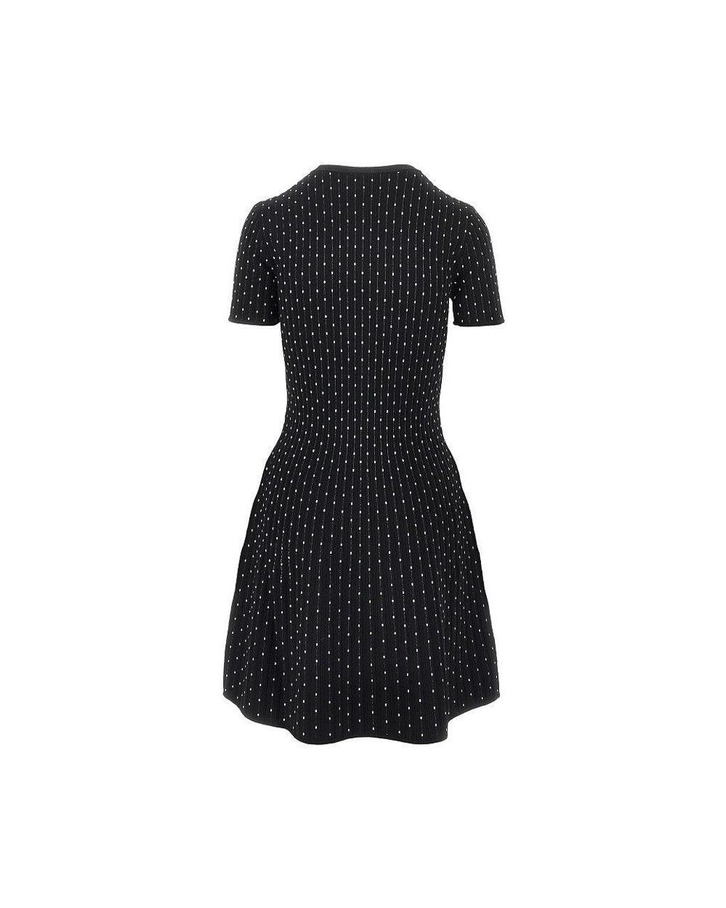 Emporio Armani Black Ottoman Knitted Mini Dress