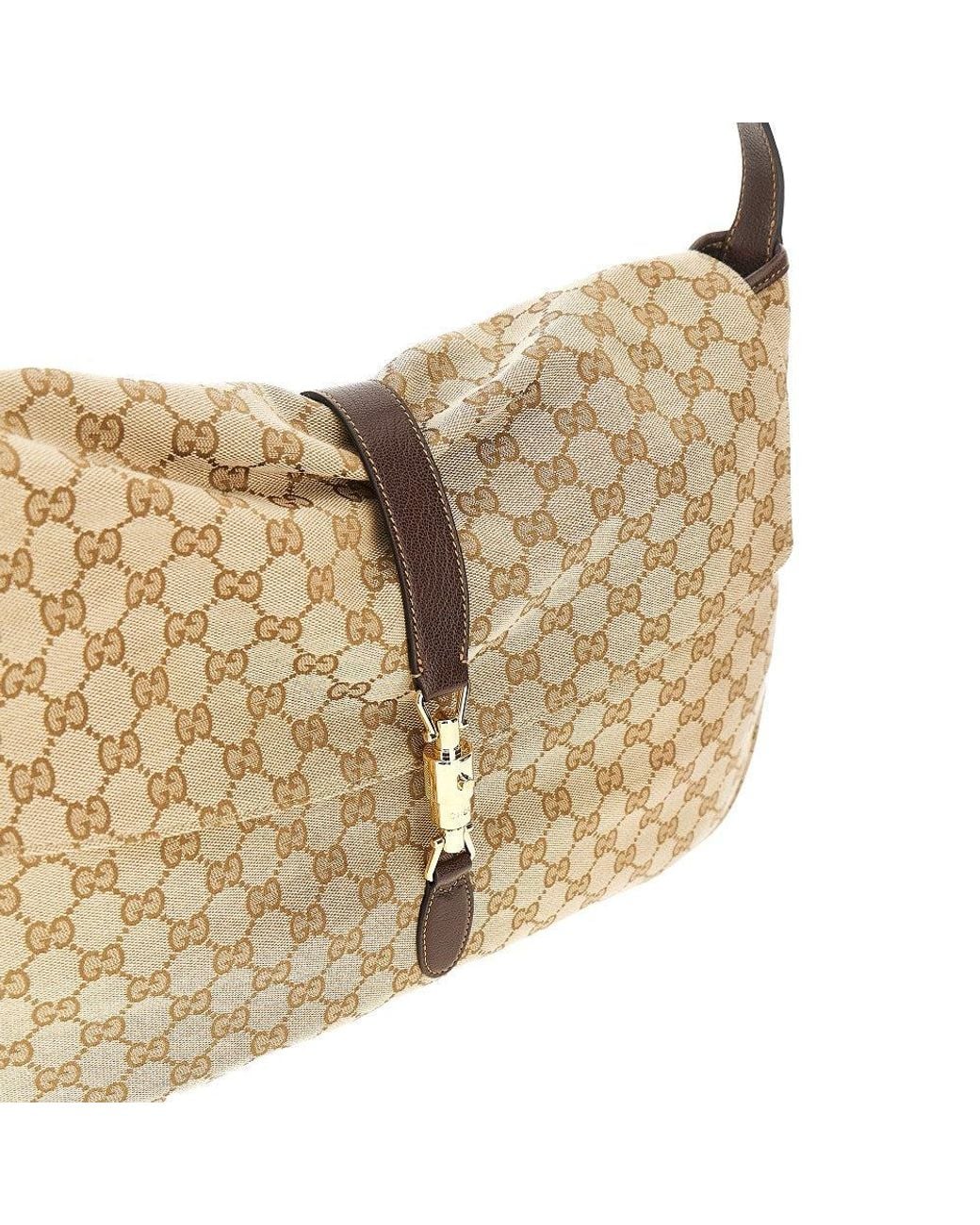 Gucci Natural Large Jackie Flap Bag for men