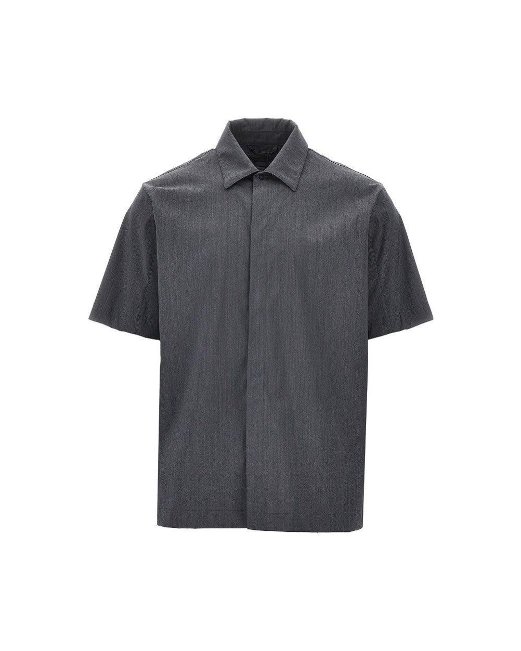 Herno Gray Wool Touch Shirt for men