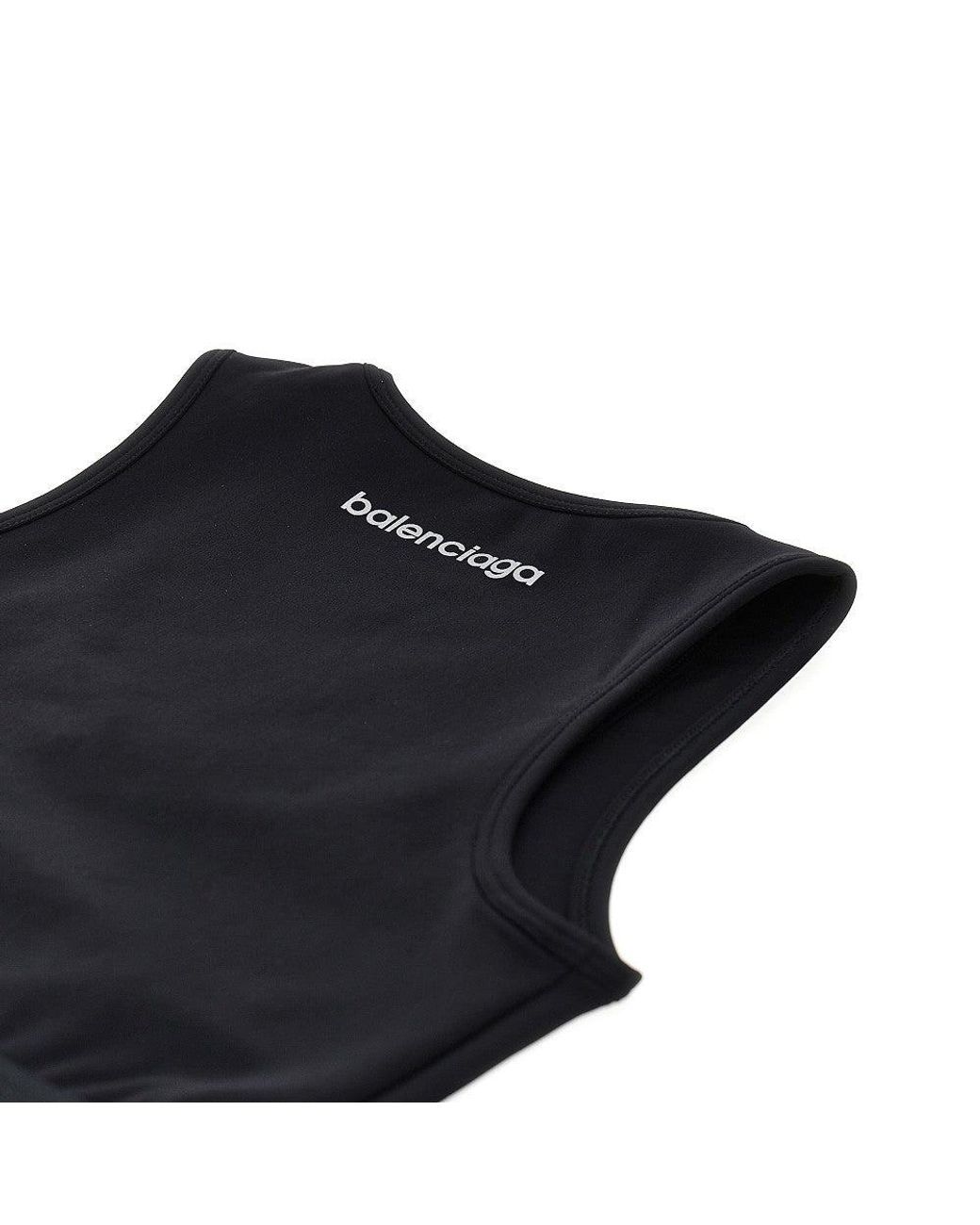 Balenciaga Black Techwear Sporty Bra