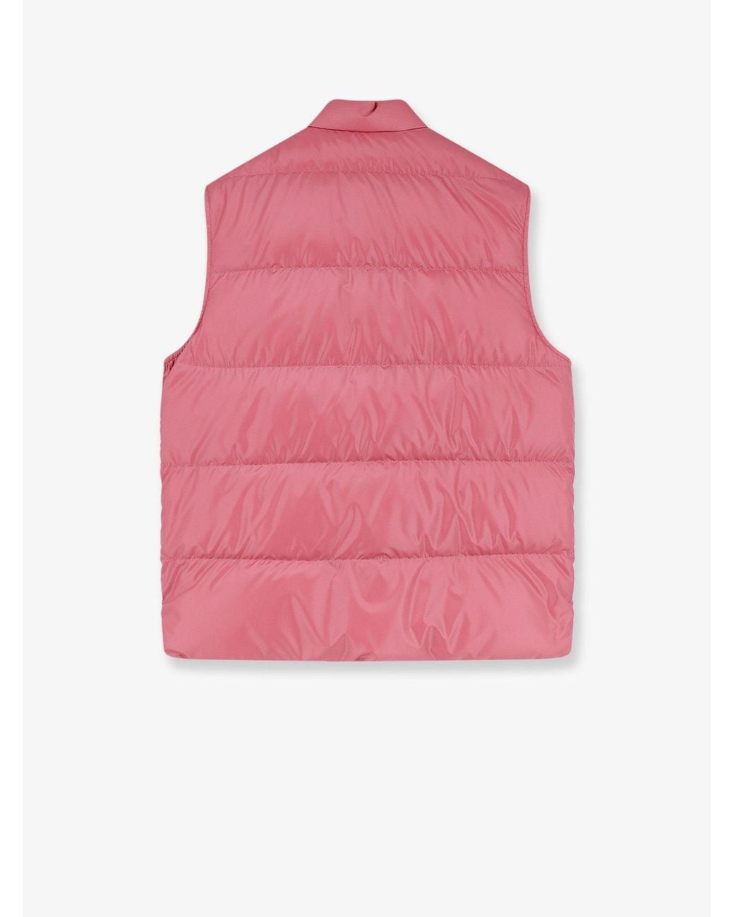 Moncler Pink Restigo Sleeveless Down Jacket for men
