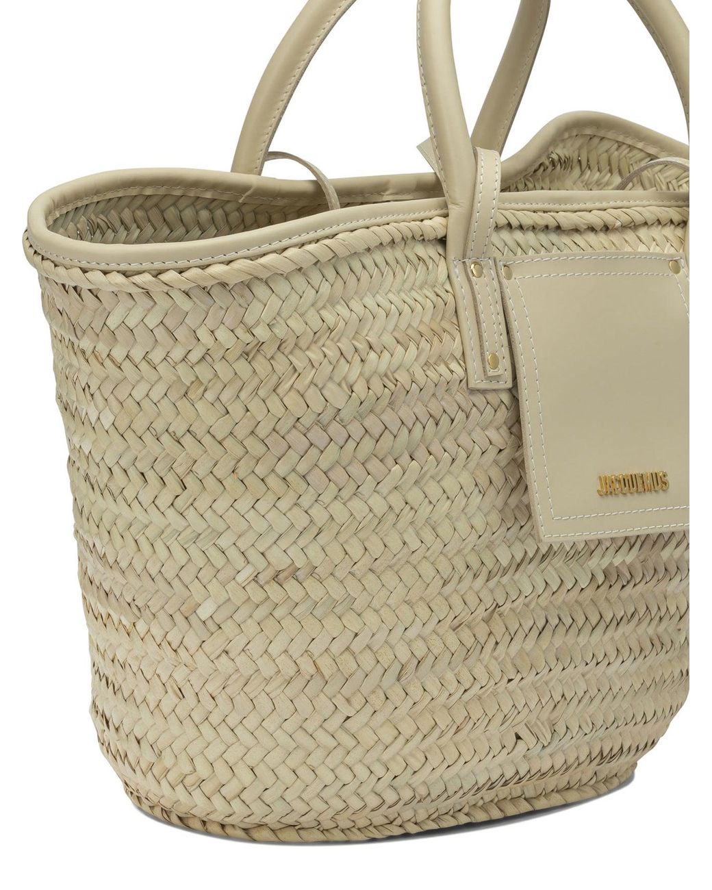 Jacquemus Natural Le Panier Soli Medium Other Fibers Cow Leather Handbag
