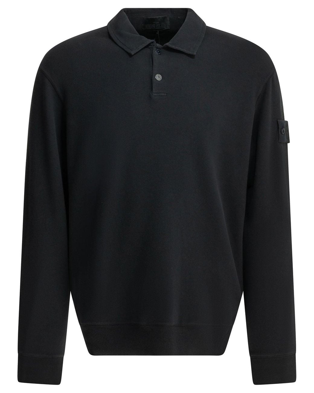 Stone Island Blue Ghost Polo Collar Sweatshirt for men