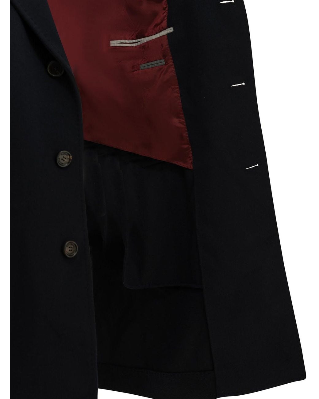Brunello Cucinelli Black Short Coat Made Of Virgin Wool Fabric