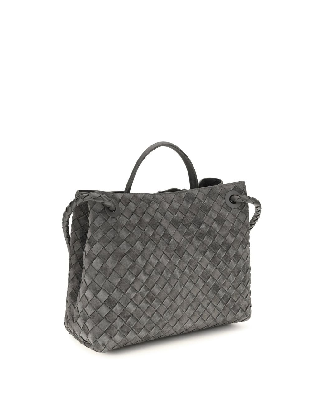 Bottega Veneta Gray Medium Andiamo Handbag