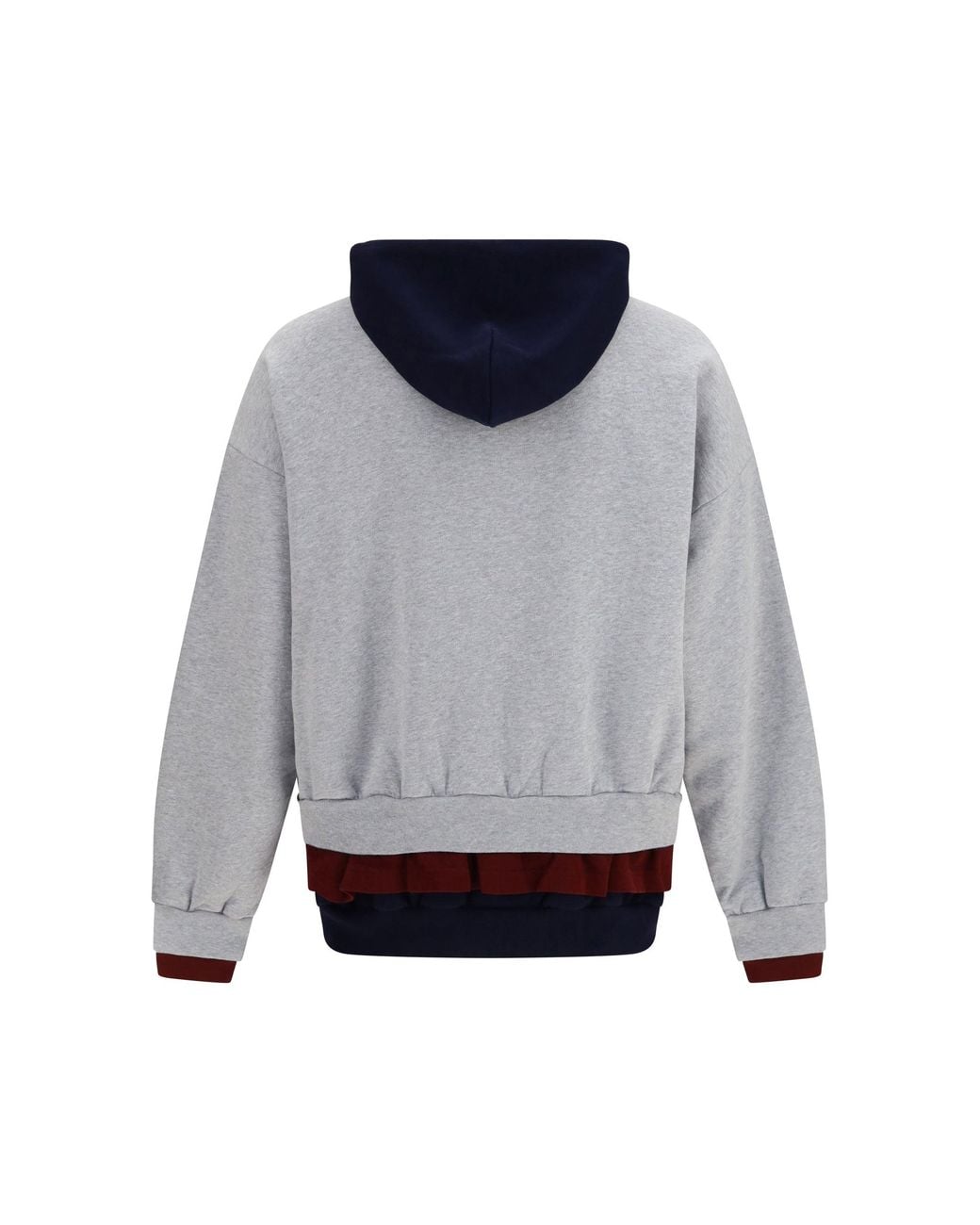 Balenciaga Gray Three-Layer Hoodie Heather for men