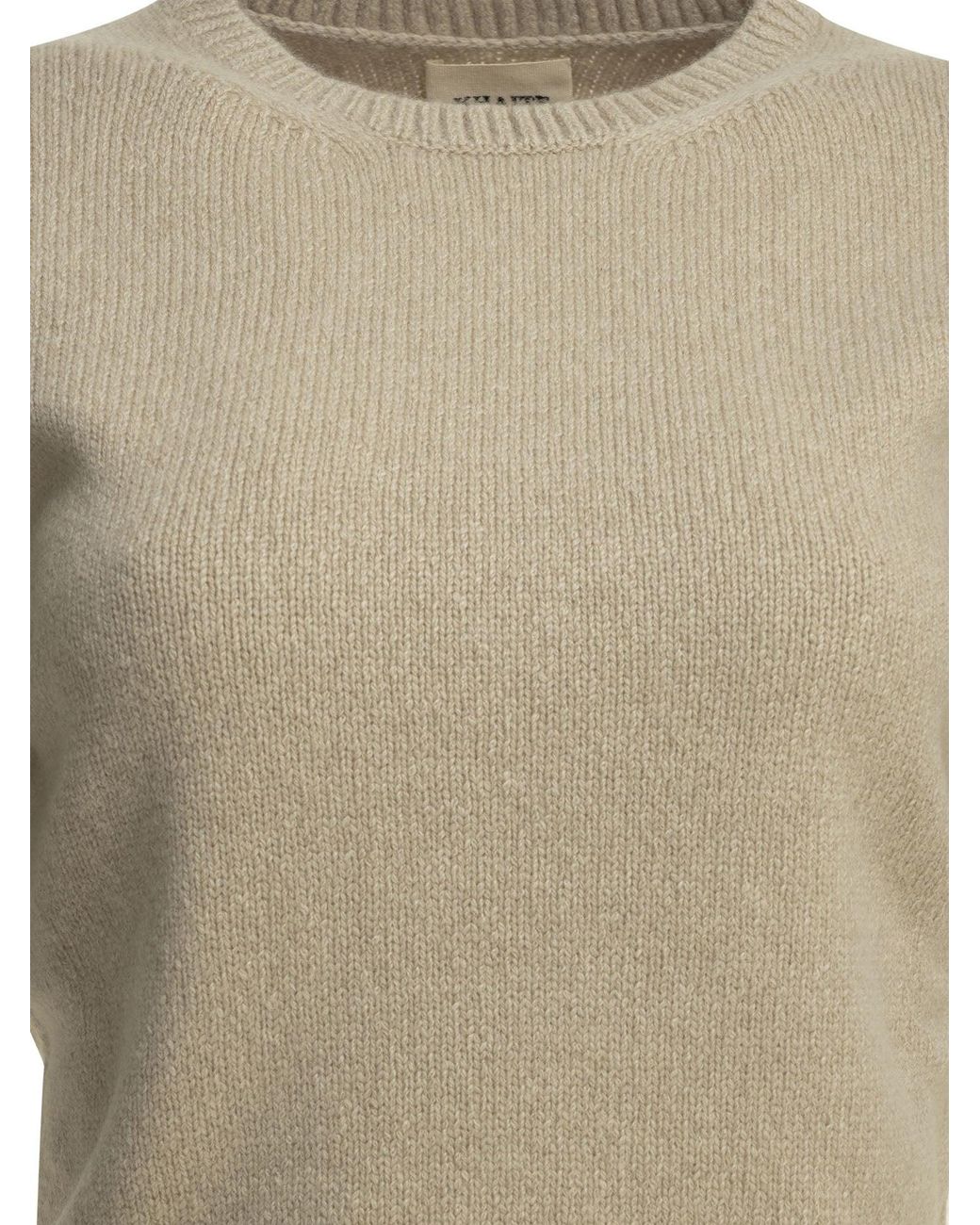 Khaite Natural "Golden" Crew-Neck Sweater