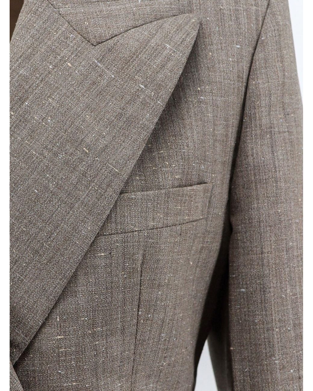 Rohe Gray Hourglass Shaped Wool Blend Blazer