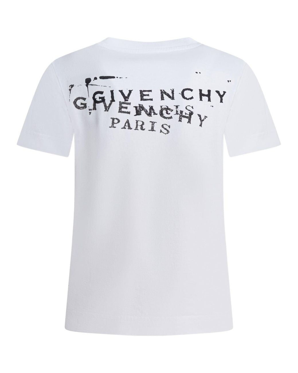 Givenchy White "Fitted" Crew-Neck T-Shirt