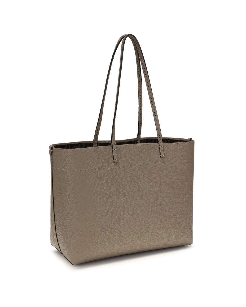 Fendi Gray Medium Roll Shopping Bag