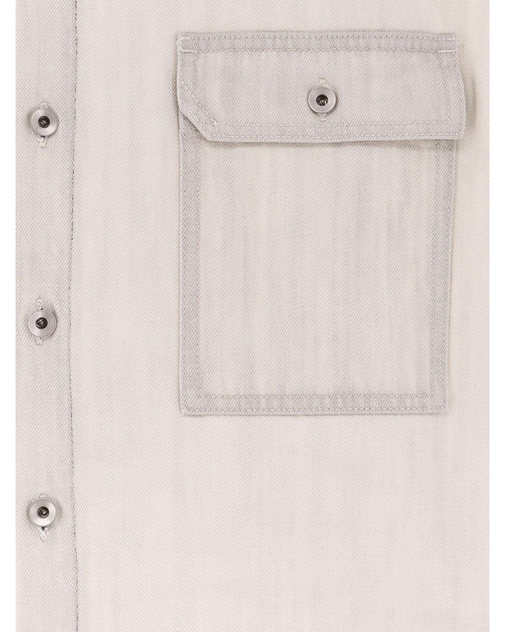 Rick Owens White Sleeveless Denim Jacket for men