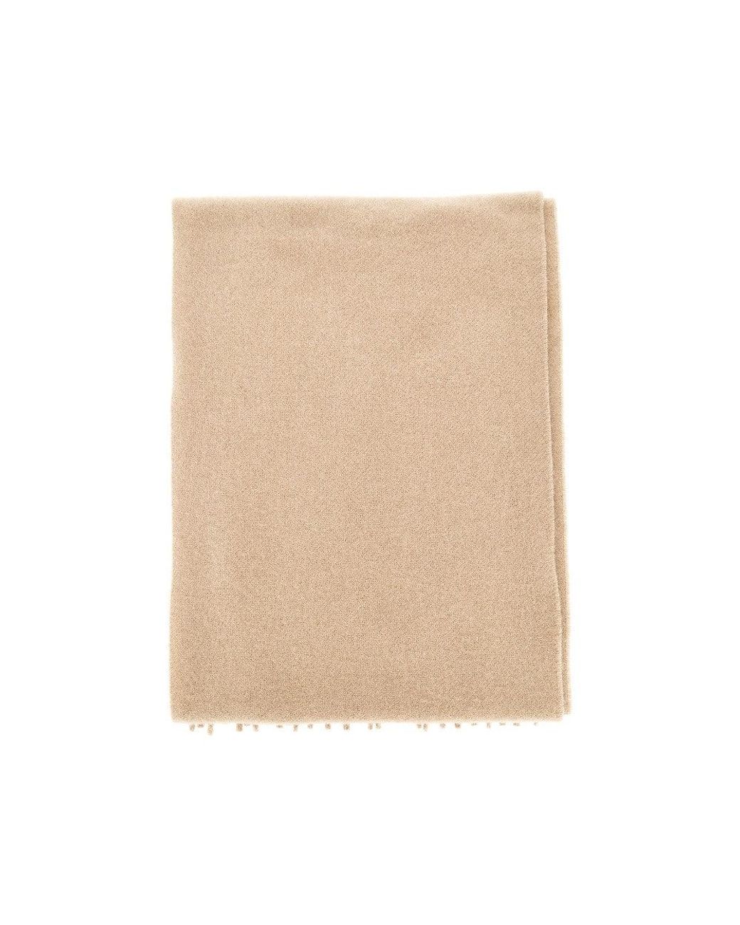 AMI Natural De Coeur Embroidery Wool Scarf for men