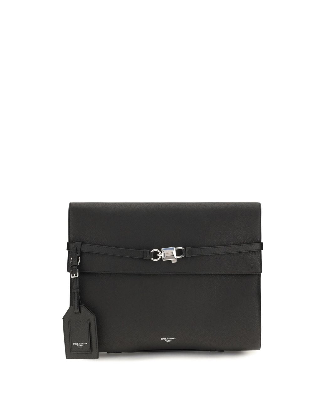 Dolce & Gabbana Black Dolce & Gabbana Calf-Leather Shoulder Bag for men