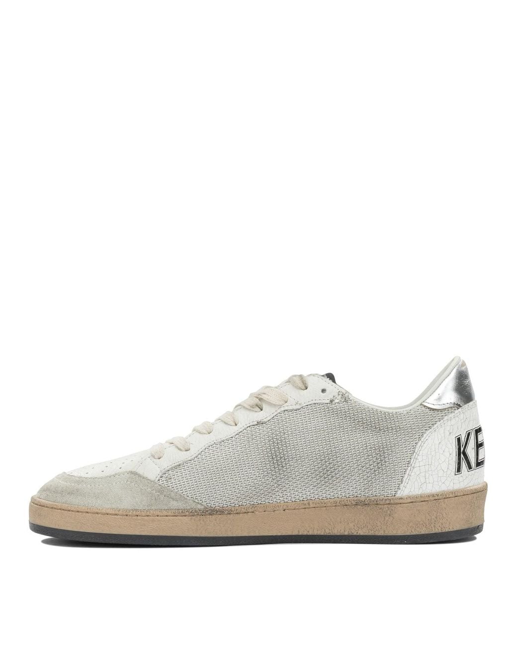 Golden Goose Deluxe Brand Gray "Ball Star" Low Sneakers for men