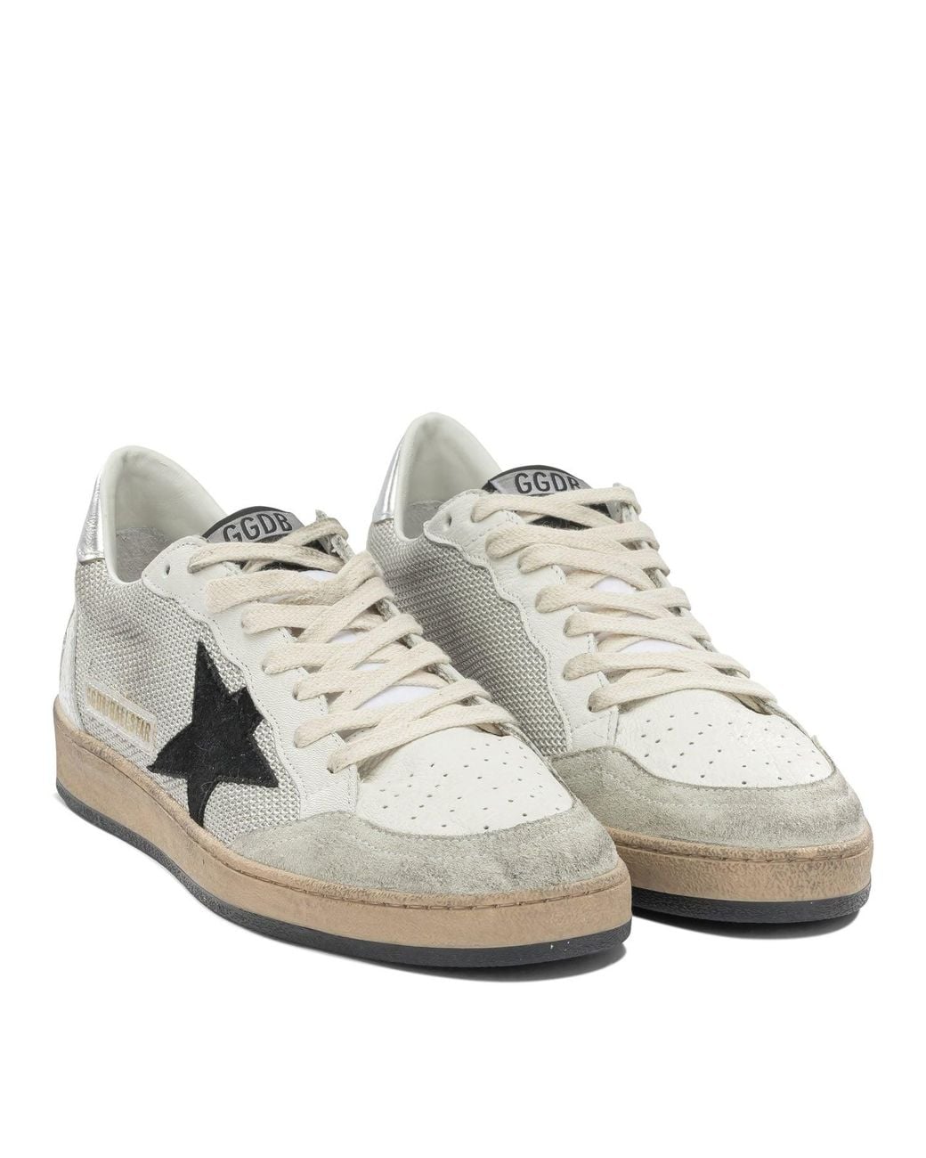 Golden Goose Deluxe Brand Gray "Ball Star" Low Sneakers for men